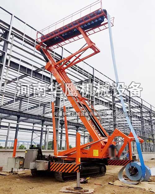 液壓升降平臺施工現場